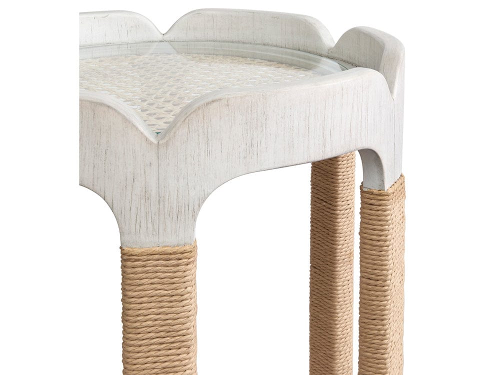 Henry & Mason  -  Ember Cove Moonlight Pearl Drum Table  - AFA01397 view 5
