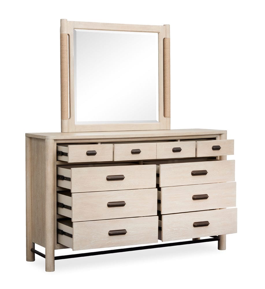 Henry & Mason  -  Ember Cove Sanibel Brown Drawer Dresser With Landscape Mirror  - AFA01409 view 6