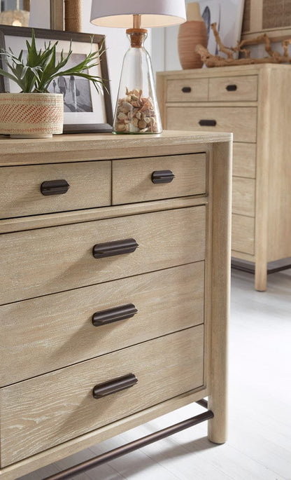 Henry & Mason  -  Ember Cove Sanibel Brown Drawer Dresser With Landscape Mirror  - AFA01409 view 9