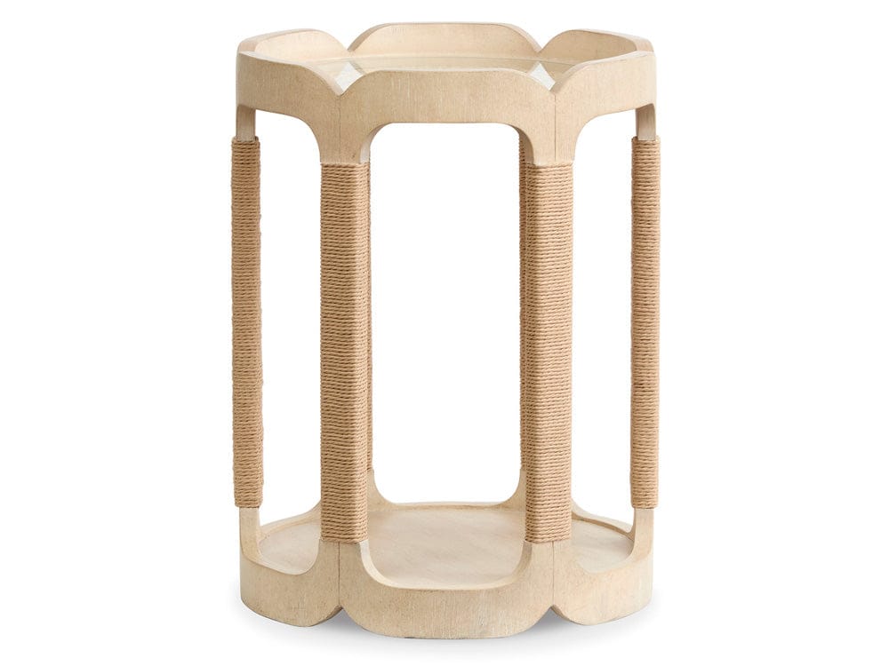 Henry & Mason  -  Ember Cove Sanibel Brown Drum Table  - AFA01412 view 3