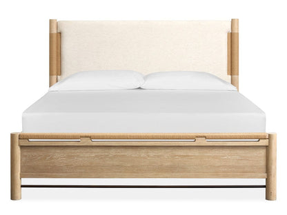 Henry & Mason  -  Ember Cove Sanibel Brown King Panel Upholstered Bed  - AFA01415 view 2