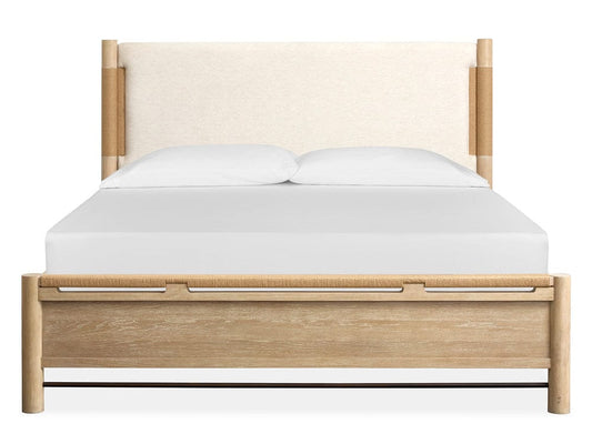 Henry & Mason  -  Ember Cove Sanibel Brown Queen Panel Upholstered Bed  - AFA01420 view 2