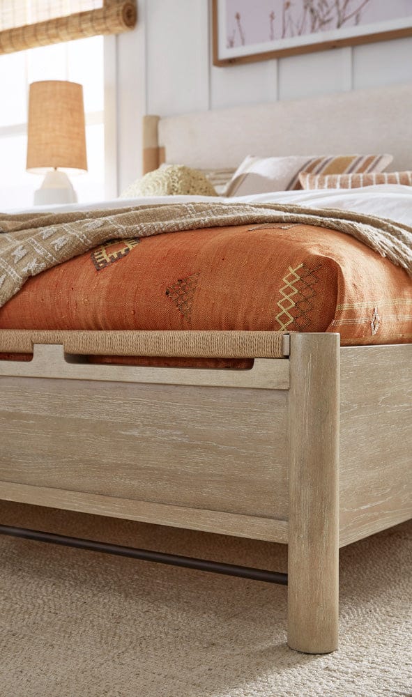 Henry & Mason  -  Ember Cove Sanibel Brown Queen Panel Upholstered Bed  - AFA01420 view 5