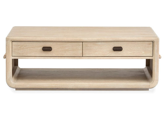 Henry & Mason  -  Ember Cove Sanibel Brown Rectangular Cocktail Table With Casters  - AFA01421 view 2