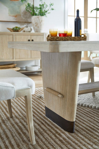 Henry & Mason  -  Ember Cove Sanibel Brown Trestle Dining Table  - AFA01423 view 8