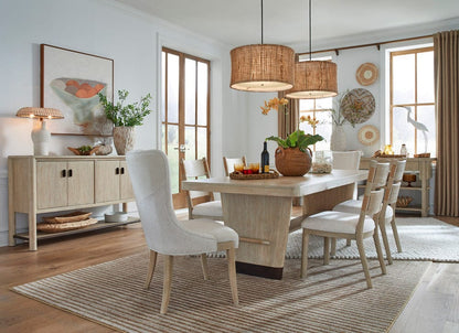 Henry & Mason  -  Ember Cove Sanibel Brown Trestle Dining Table  - AFA01423 view 12