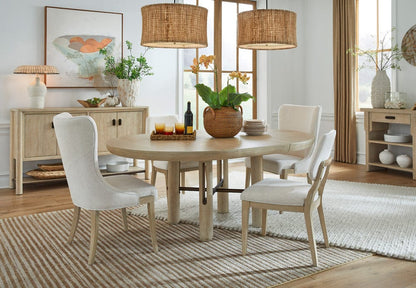 Henry & Mason  -  Ember Cove Sanibel Brown Upholstered Host Chair (Set of 2)  - AFA01424 view 10