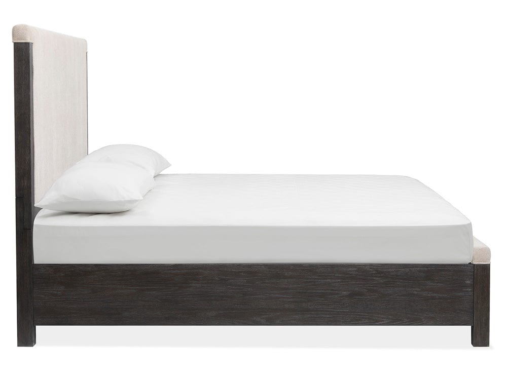 Henry & Mason  -  Ember Creek Ravenwood Black California King Upholstered Panel Bed  - AFA01166 view 3