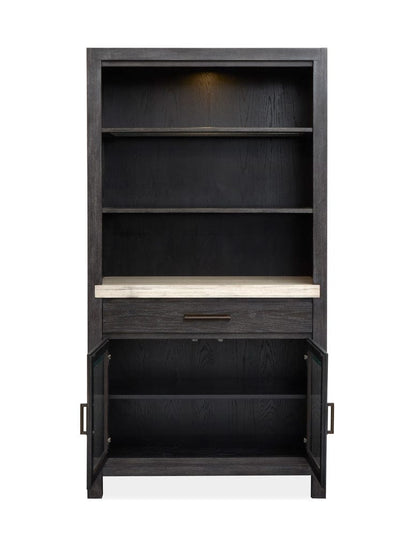 Henry & Mason  -  Ember Creek Ravenwood Black Display Cabinet  - AFA01168 view 3