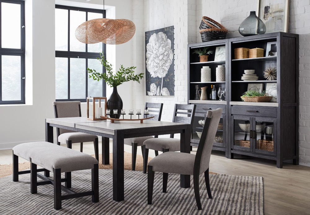 Henry & Mason  -  Ember Creek Ravenwood Black Display Cabinet  - AFA01168 view 9