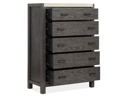 Henry & Mason  -  Ember Creek Ravenwood Black Drawer Chest  - AFA01171 view 4