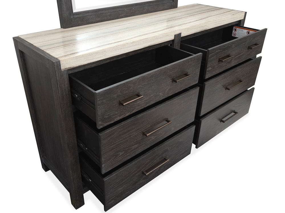 Henry & Mason  -  Ember Creek Ravenwood Black Drawer Dresser  - AFA01172 view 3