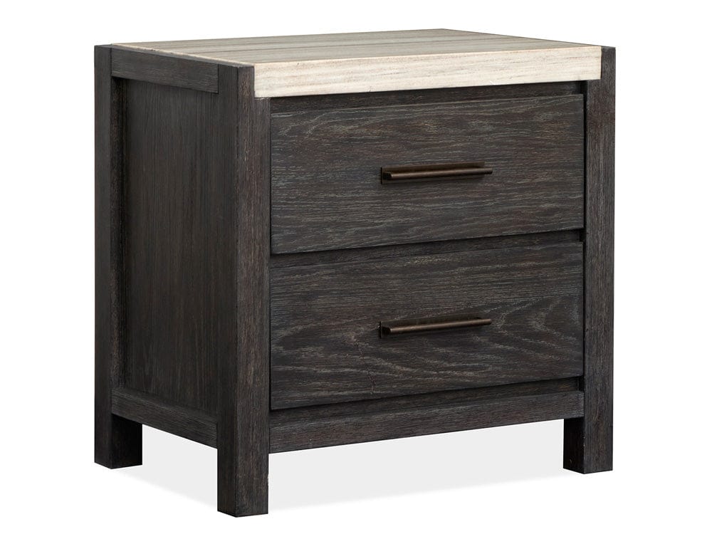 Henry & Mason  -  Ember Creek Ravenwood Black Drawer Nightstand  - AFA01174 view 1