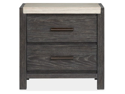 Henry & Mason  -  Ember Creek Ravenwood Black Drawer Nightstand  - AFA01174 view 2