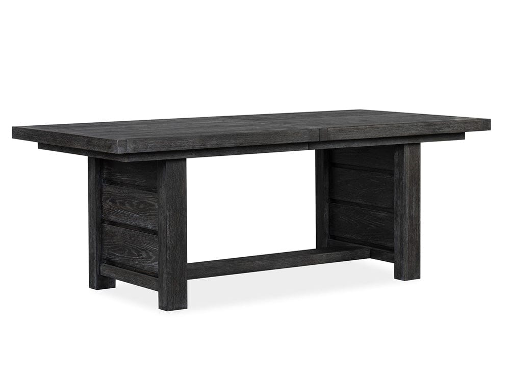 Henry & Mason  -  Ember Creek Ravenwood Black Extendable Trestle Dining Table  - AFA01175 view 1