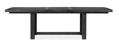 Henry & Mason  -  Ember Creek Ravenwood Black Extendable Trestle Dining Table  - AFA01175 view 3