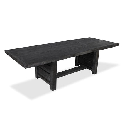 Henry & Mason  -  Ember Creek Ravenwood Black Extendable Trestle Dining Table  - AFA01175 view 6