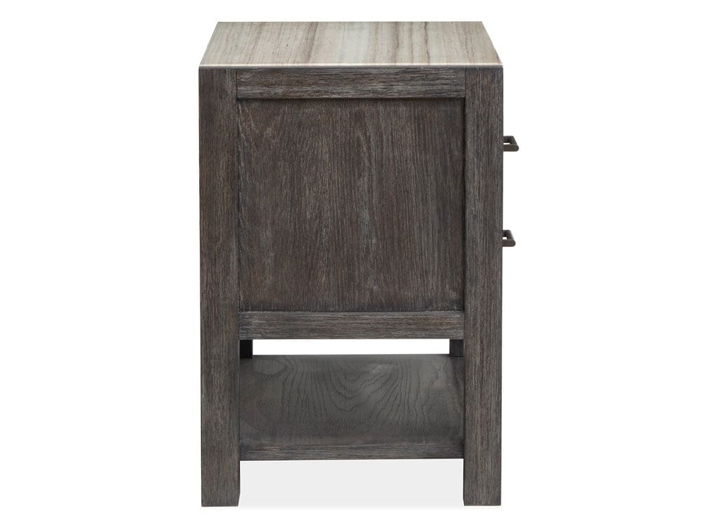 Henry & Mason  -  Ember Creek Ravenwood Black Open Nightstand  - AFA01183 view 3