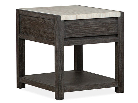 Henry & Mason  -  Ember Creek Ravenwood Black Rectangular End Table  - AFA01190 view 1