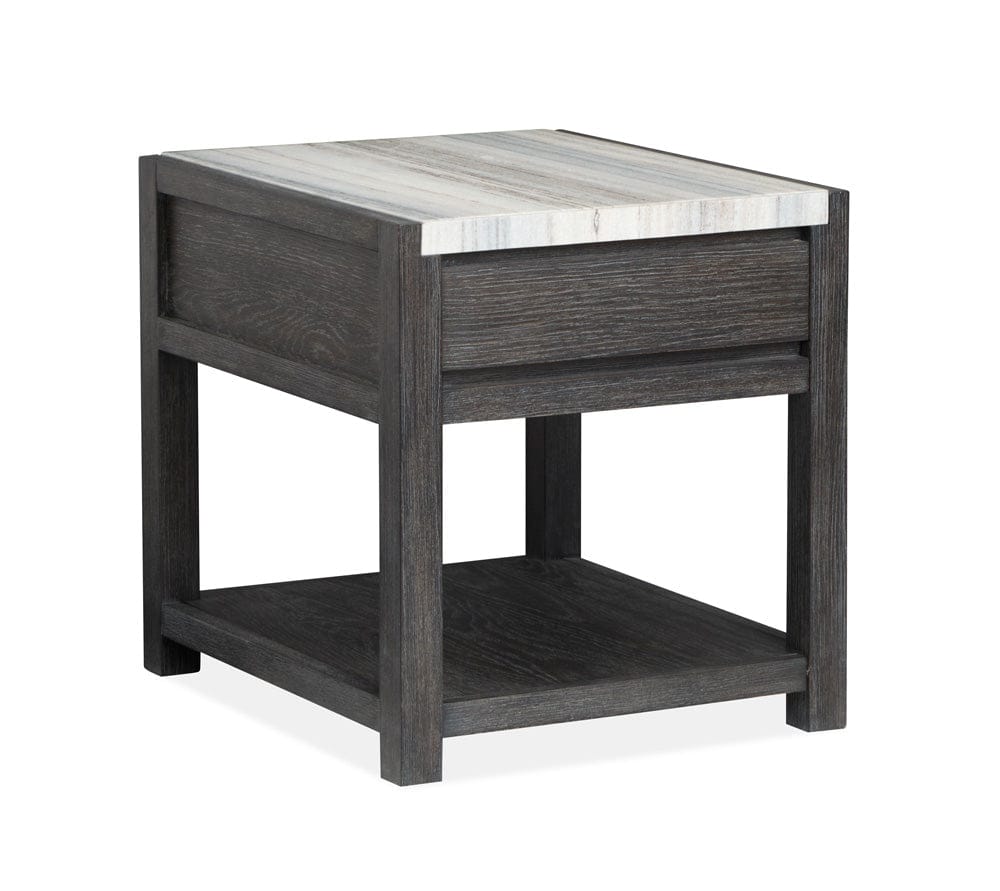 Henry & Mason  -  Ember Creek Ravenwood Black Rectangular End Table  - AFA01190 view 2