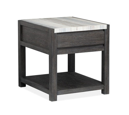Henry & Mason  -  Ember Creek Ravenwood Black Rectangular End Table  - AFA01190 view 2