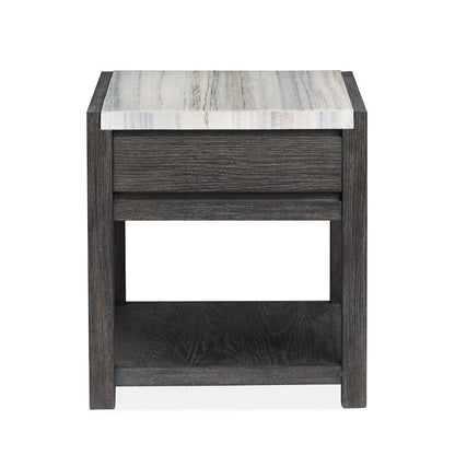 Henry & Mason  -  Ember Creek Ravenwood Black Rectangular End Table  - AFA01190 view 3