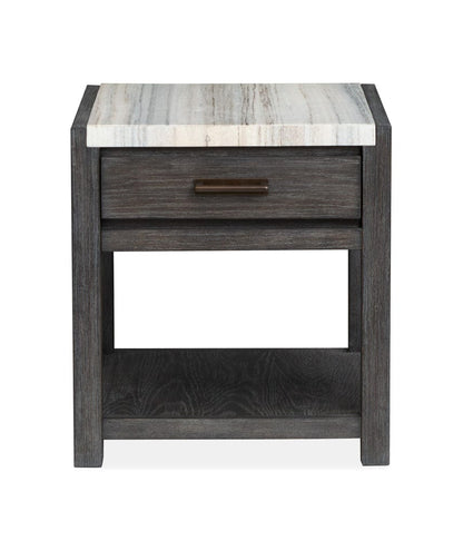 Henry & Mason  -  Ember Creek Ravenwood Black Rectangular End Table  - AFA01190 view 4