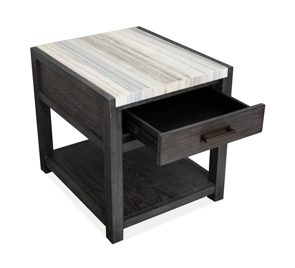 Henry & Mason  -  Ember Creek Ravenwood Black Rectangular End Table  - AFA01190 view 6