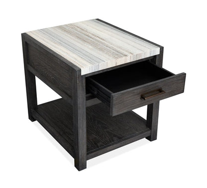 Henry & Mason  -  Ember Creek Ravenwood Black Rectangular End Table  - AFA01190 view 6