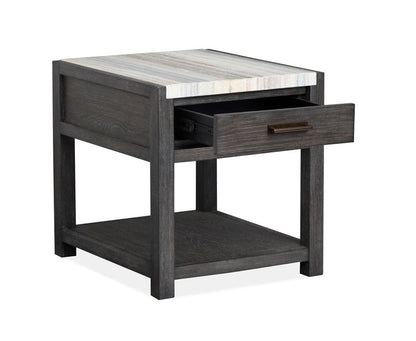 Henry & Mason  -  Ember Creek Ravenwood Black Rectangular End Table  - AFA01190 view 7