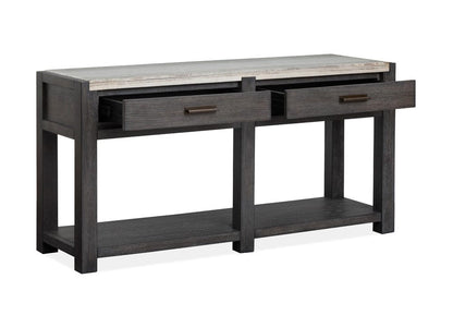 Henry & Mason  -  Ember Creek Ravenwood Black Rectangular Sofa Table  - AFA01191 view 5