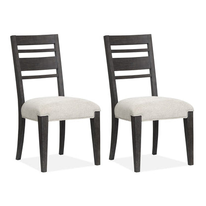 Henry & Mason  -  Ember Creek Ravenwood Black Upholstered Side Chair (Set of 2)  - AFA01193 view 1
