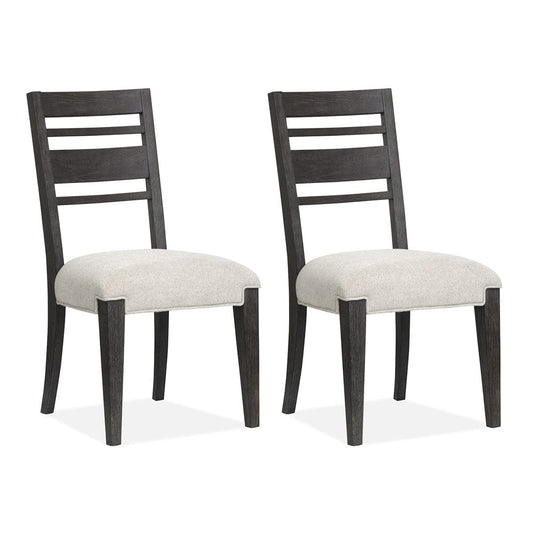 Henry & Mason  -  Ember Creek Ravenwood Black Upholstered Side Chair (Set of 2)  - AFA01193 view 1