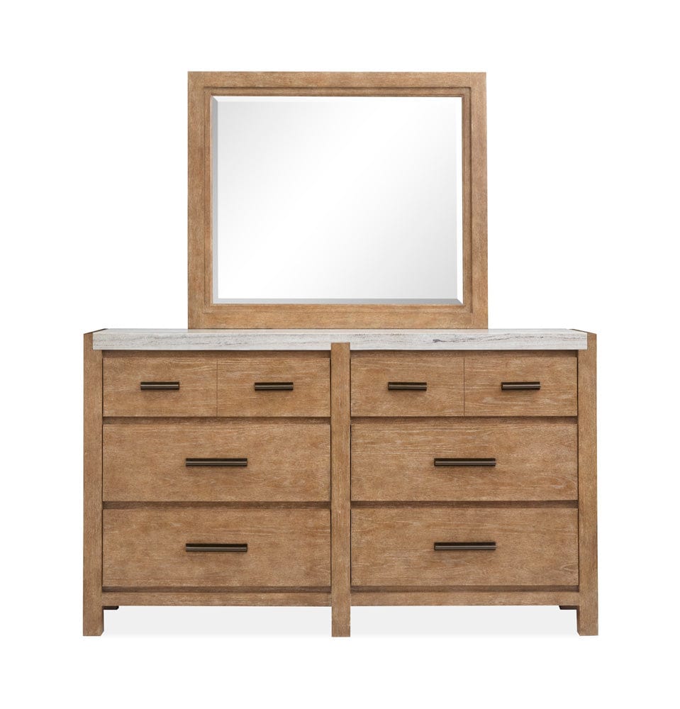 Henry & Mason  -  Ember Creek Sierra Brown Drawer Dresser With Landscape Mirror  - AFA01207 view 2