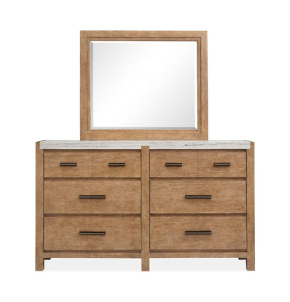 Henry & Mason  -  Ember Creek Sierra Brown Drawer Dresser With Landscape Mirror  - AFA01207 view 2