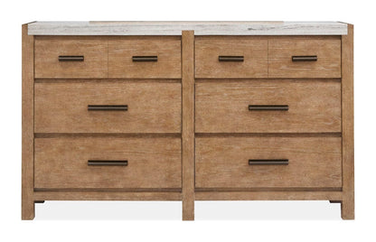 Henry & Mason  -  Ember Creek Sierra Brown Drawer Dresser With Landscape Mirror  - AFA01207 view 4