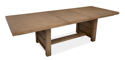 Henry & Mason  -  Ember Creek Sierra Brown Extendable Trestle Dining Table  - AFA01209 view 9