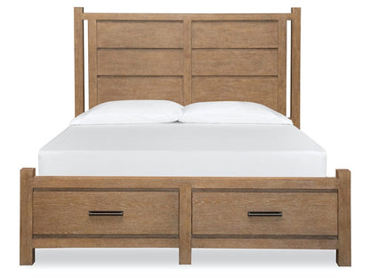 Henry & Mason  -  Ember Creek Sierra Brown King Panel Storage Bed  - AFA01211 view 3