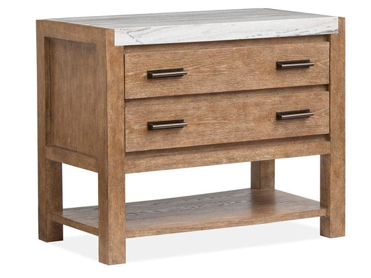Henry & Mason  -  Ember Creek Sierra Brown Open Nightstand  - AFA01217 view 1