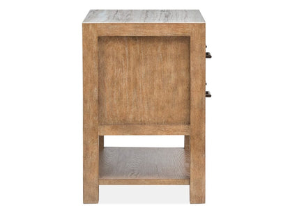 Henry & Mason  -  Ember Creek Sierra Brown Open Nightstand  - AFA01217 view 3