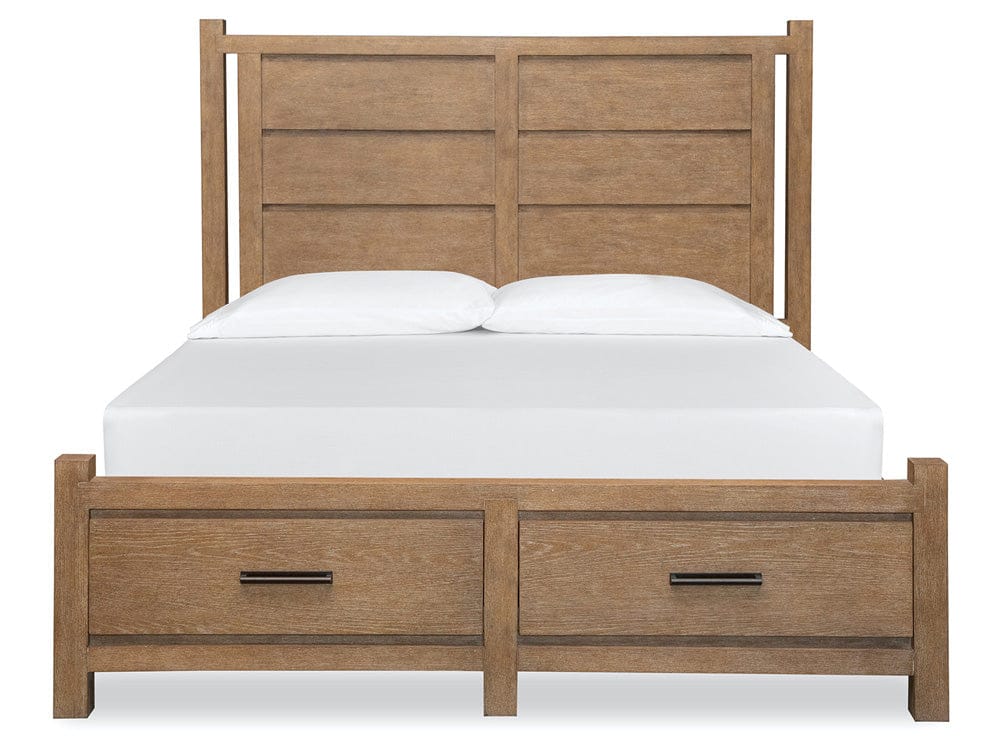 Henry & Mason  -  Ember Creek Sierra Brown Queen Panel Storage Bed  - AFA01219 view 3