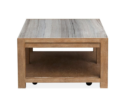 Henry & Mason  -  Ember Creek Sierra Brown Rectangular Cocktail Table With Casters  - AFA01222 view 3