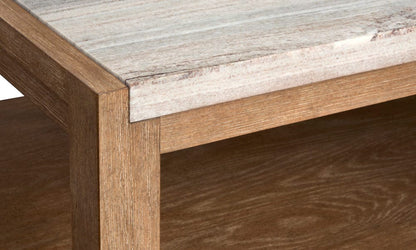 Henry & Mason  -  Ember Creek Sierra Brown Rectangular Cocktail Table With Casters  - AFA01222 view 4