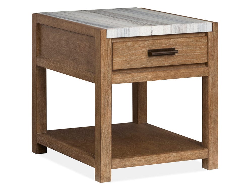 Henry & Mason  -  Ember Creek Sierra Brown Rectangular End Table  - AFA01224 view 1