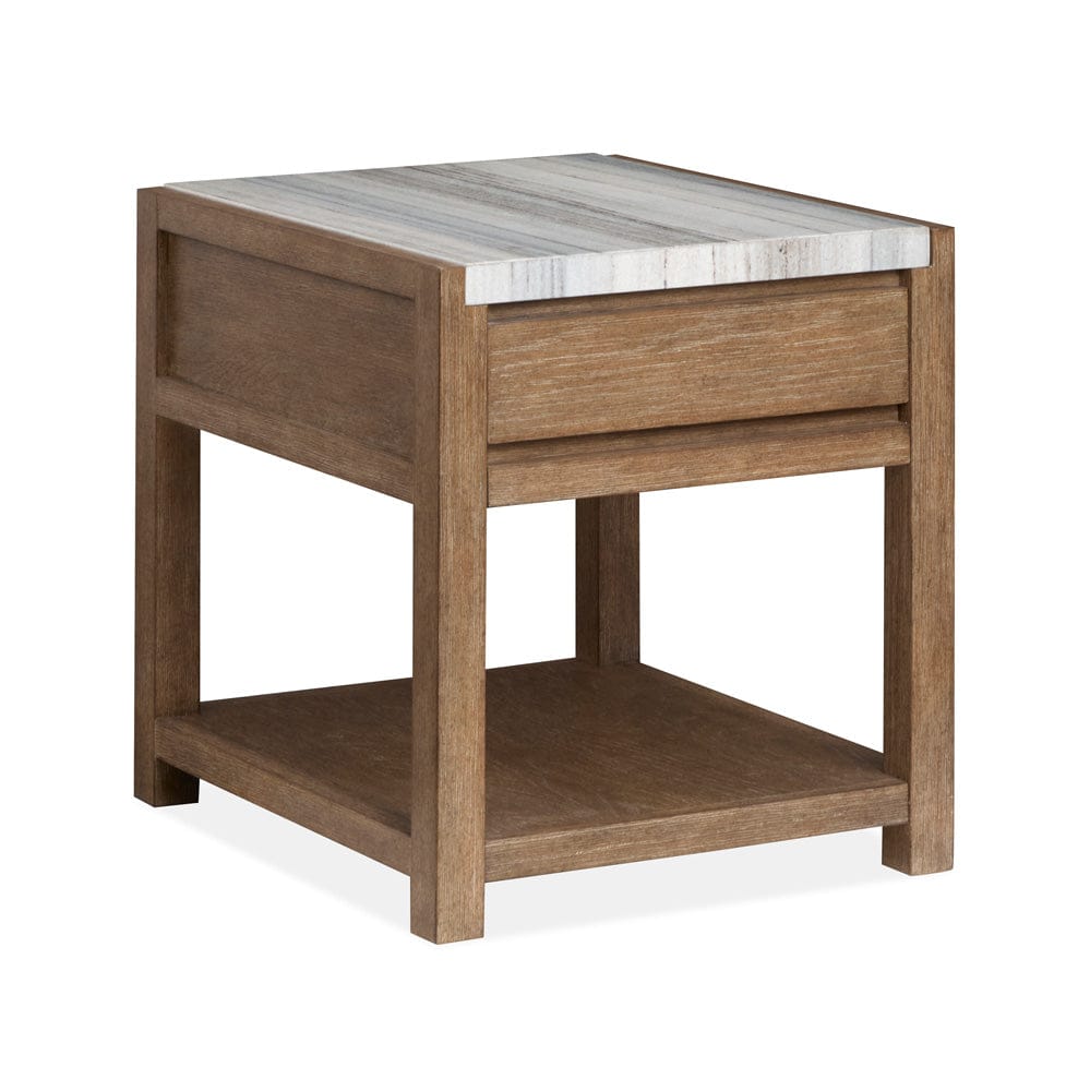 Henry & Mason  -  Ember Creek Sierra Brown Rectangular End Table  - AFA01224 view 2