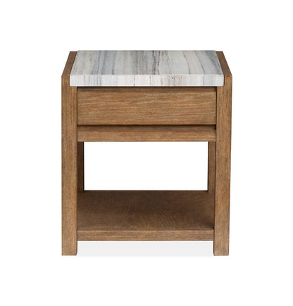 Henry & Mason  -  Ember Creek Sierra Brown Rectangular End Table  - AFA01224 view 3