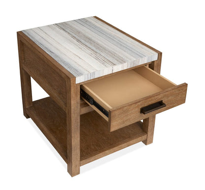 Henry & Mason  -  Ember Creek Sierra Brown Rectangular End Table  - AFA01224 view 5