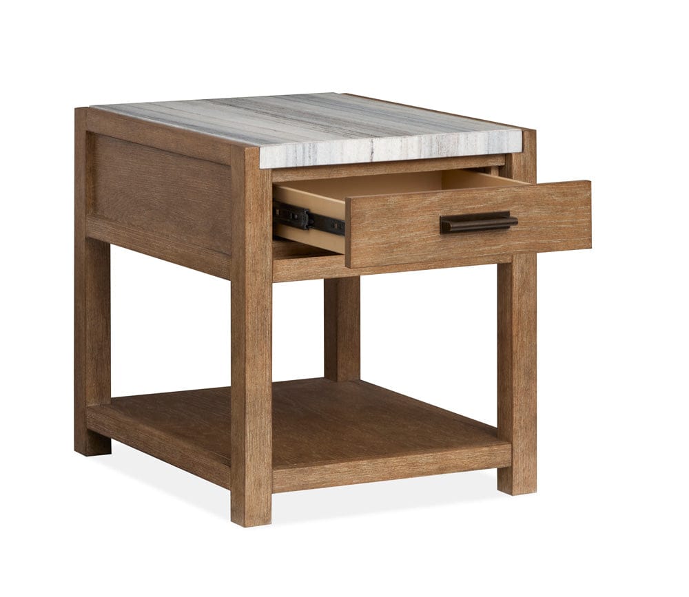 Henry & Mason  -  Ember Creek Sierra Brown Rectangular End Table  - AFA01224 view 6