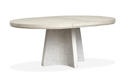 Henry & Mason  -  Evelune Misty Cloud Extendable 54" Round Dining Table  - AFA01088 view 3