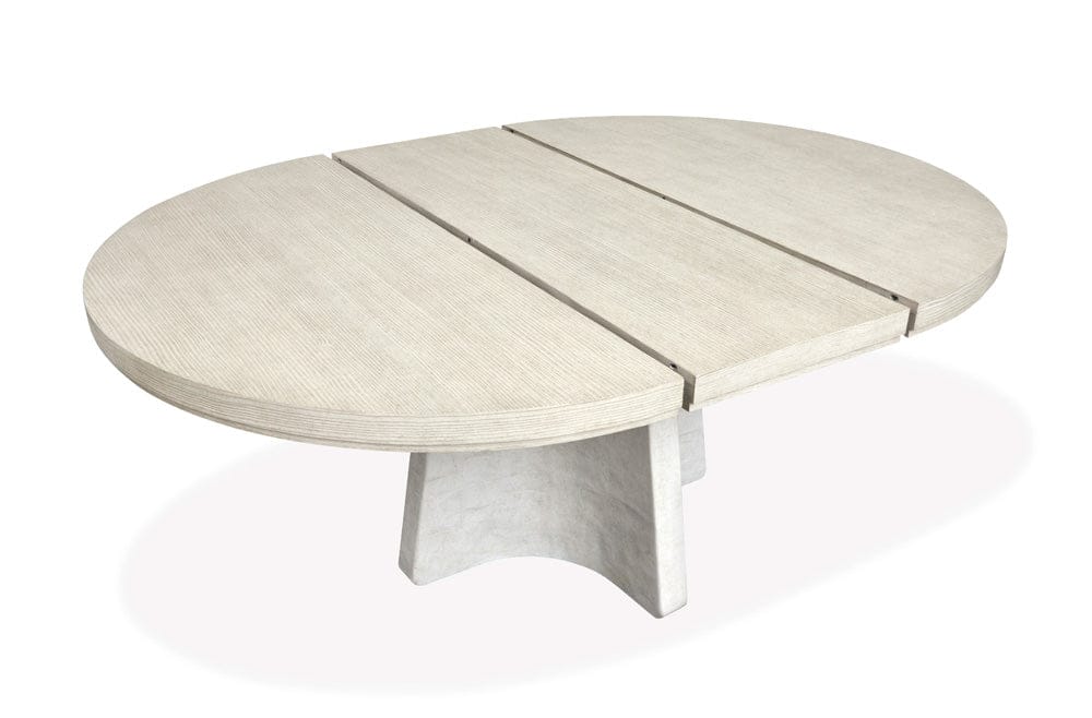 Henry & Mason  -  Evelune Misty Cloud Extendable 54" Round Dining Table  - AFA01088 view 6